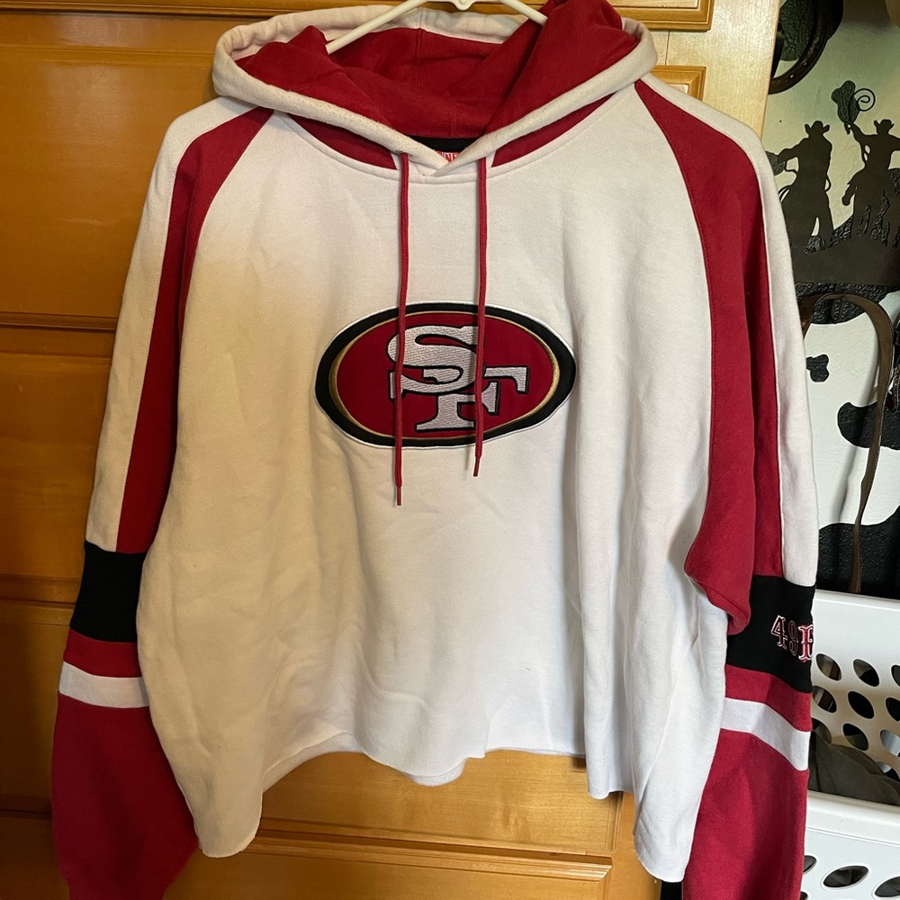 49ers cropped hoodie